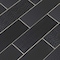 Msi Urbano Ink 3D Mix 4 In. X 12 In. Glossy Ceramic Black Textured Subway Tile, 30PK ZOR-PT-0527 - alternate 4